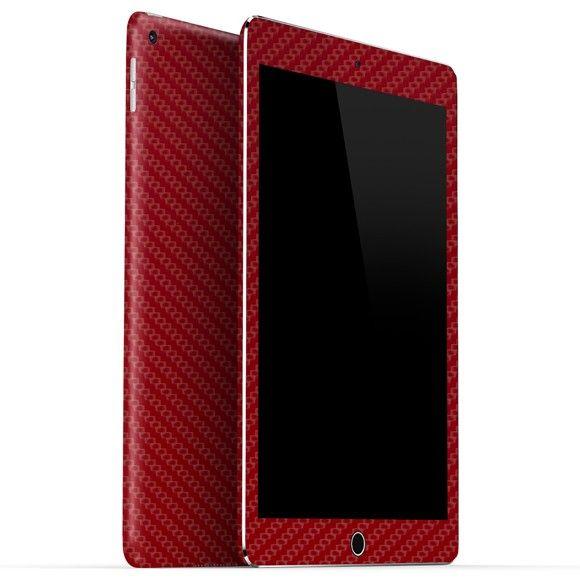 iPad Air2 カーボン調プレミアムスキンシール【カーボンレッド】