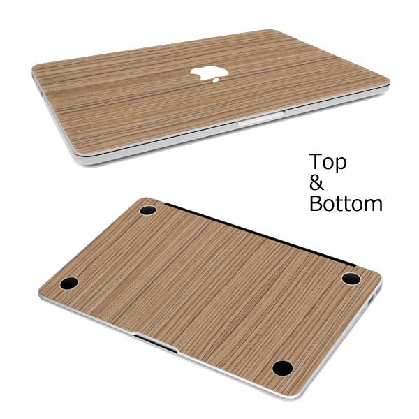 MacBook Pro with Touch Bar 13 ウッド調プレミアムスキンシール【トップ＆...