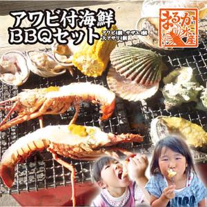 アワビ付海鮮BBQセット（アワビ4個サザエ4個大アサリ4...