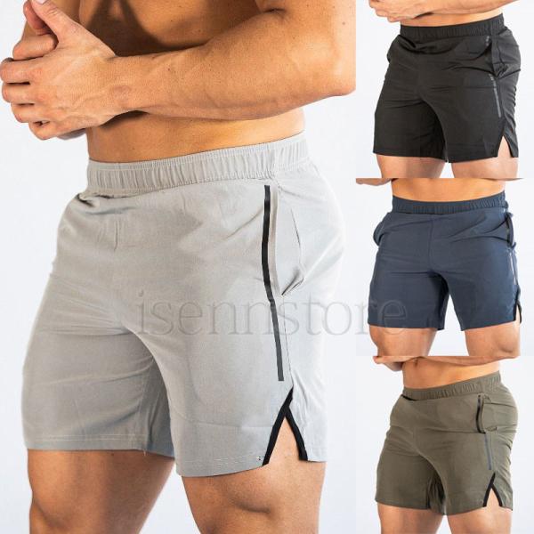 メンズショートパンツ スポーツ トレーニング フィットネス ウェア 短パン メッシュ素材 吸汗速乾 ...