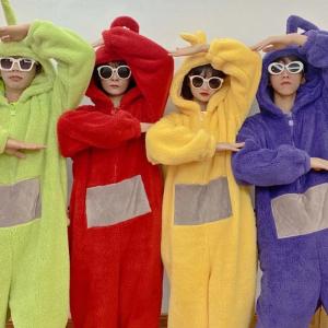 着ぐるみ パジャマ 大人用 テレタビーズ フラ...の詳細画像4