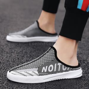 スニーカー メンズ サボ サンダル 靴 スリッポン 軽い 通気 履きやすい かかとなしスニーカー クロッグ メッシュ スリッパ ローカット カジュアルスーズ