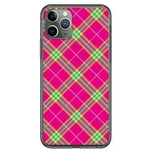 iPhone 11 Pro タータンチェック ピンク スマホケース (受注生産)