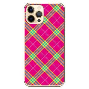iPhone 12 Pro Max ケース タータンチェック ピンク スマホケース (受注生産)