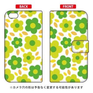 iPhone 6 Plus ケース iPhone6Plus カバー iPhone6 Plus 手帳 フラワーポップ グリーン ( 手帳 ケース ) ( 受注生産 )｜isense