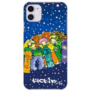 iPhone 11 可愛いスノーボーダー スマホケース (受注生産)