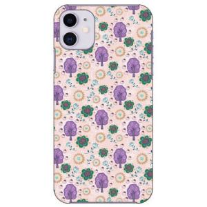 iPhone 11 フラワーツリー パープル スマホケース (受注生産)