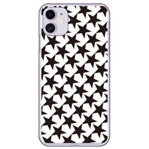 iPhone 11 スター TYPE2 ホワイト×ブラック スマホケース (受注生産)
