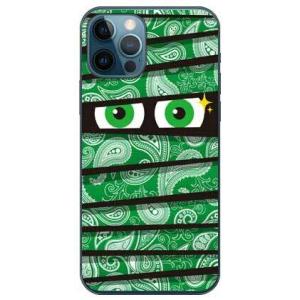 iPhone 12 / iPhone 12 Pro ミイラくん ペイズリー グリーン スマホケース ...