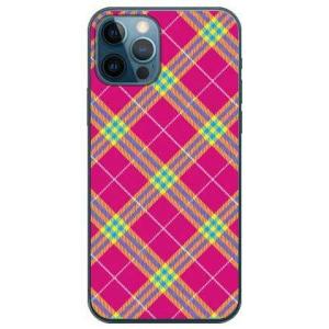 iPhone 12 / iPhone 12 Pro タータンチェック ピンク スマホケース (受注生...
