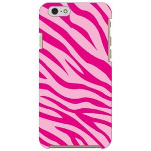 iPhone 6s ケース ゼブラ シマウマ柄ゼブラ柄カバー ピンク スマホケース (受注生産)