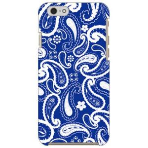 iPhone 6s ケース ペイズリー ブルー スマホケース (受注生産)