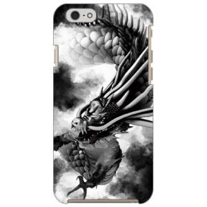 iPhone 6s ケース 水墨龍 黒 スマホケース (受注生産)