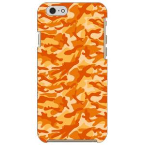 iPhone 6s ケース 迷彩 オレンジ スマホケース (受注生産)