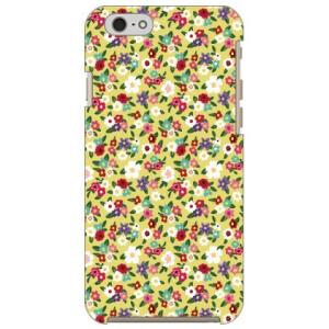 iPhone 6s ケース 花柄 花模様 スモールフラワー イエロー スマホケース (受注生産)