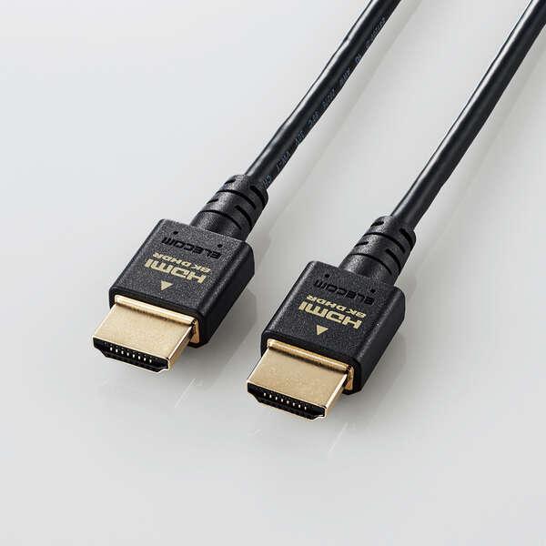ELECOM HDMI ケーブル HDMI2.1 ウルトラハイスピード スリム 8K4K対応 2m ...