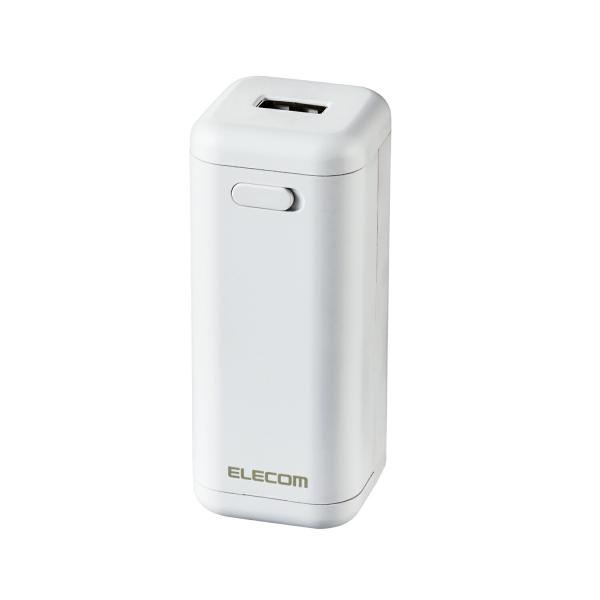 ELECOM（エレコム） モバイルバッテリー 乾電池式 USBコネクタ 単3電池4本付 白 DE-K...