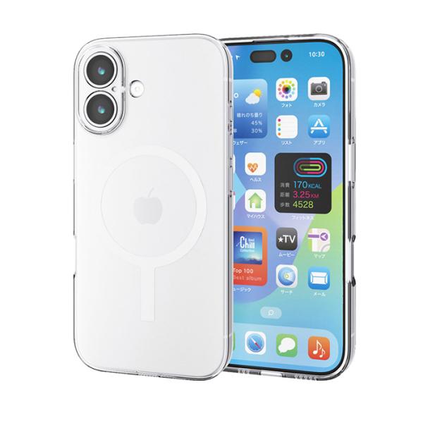 ELECOM（エレコム）iPhone 17 ケース ソフト 衝撃吸収 MAGKEEP 磁力吸着ワイヤ...