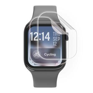 ELECOM（エレコム）アップルウォッチ 衝撃吸収 フィルム 2枚入 全面保護 高透明 指紋防止 気泡防止 AW-25AFLAFPRGJ