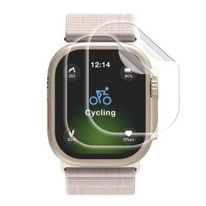 ELECOM（エレコム）アップルウォッチ 衝撃吸収 フィルム 2枚入 全面保護 高透明 指紋防止 気泡防止 AW-25CFLAFPRGJ