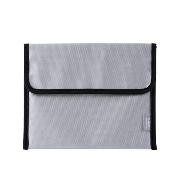 ELECOM（エレコム）モバイルバッテリー用 難燃ポーチ Lサイズ ガジェットケース 難燃生地で延焼...