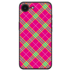 タータンチェック ピンク (ハード ケース カバー) SECOND SKIN iPhone 16e