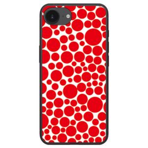 バブルドット ホワイト×レッド （ソフト ケース カバー） SECOND SKIN iPhone 1...