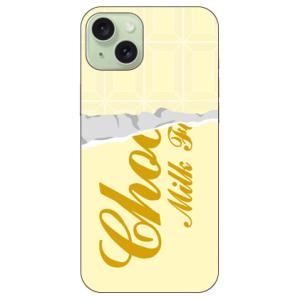 ホワイトチョコレート iPhone15 Plus （ハード ケース カバー）｜isense