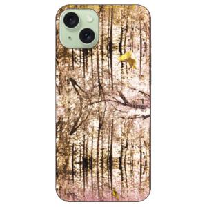 monikotoデザイン つぼみの森 セピア iPhone15 Plus（ハード ケース カバー）｜isense