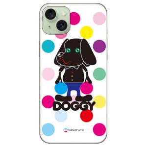 Doggy マルチカラードット （ハード ケース カバー） iPhone15 Plus｜isense