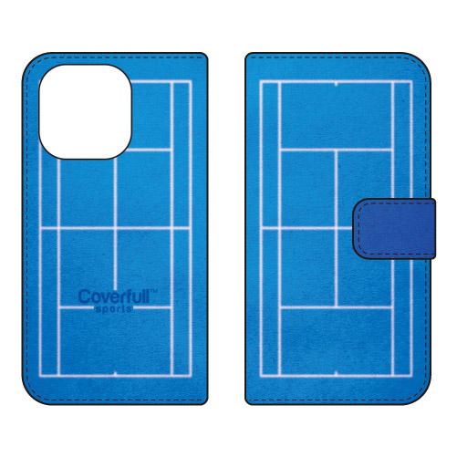 手帳型スマホケース テニス ブルー (受注生産)  Cf LTD iPhone 16 Pro