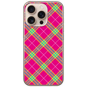 タータンチェック ピンク (ハード ケース カバー) SECOND SKIN iPhone 16 P...