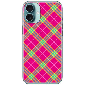 タータンチェック ピンク (ハード ケース カバー) SECOND SKIN iPhone 16 P...