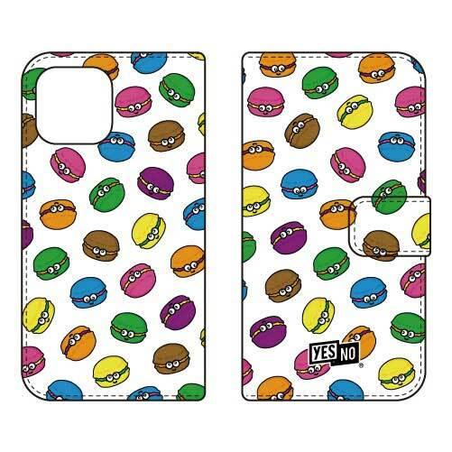 iPhone 13 ケース 手帳 ケース マカロンズ ホワイト (受注生産)