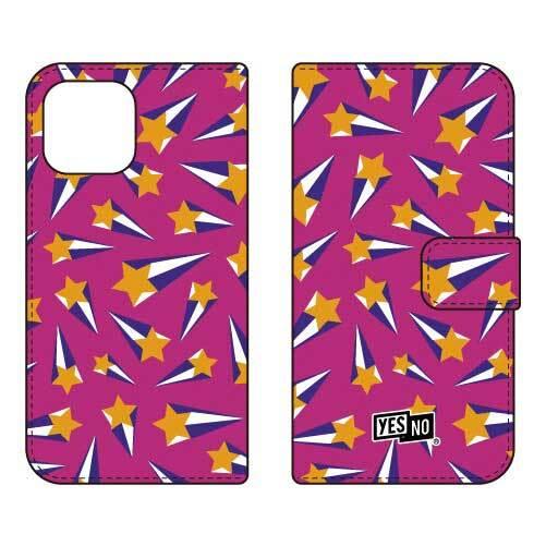 iPhone 13 ケース 手帳 ケース シューティングスター パープル (受注生産)