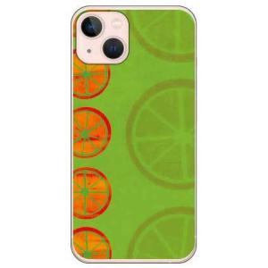 iPhone 13 ケース オレンジフルーツ グリーン (受注生産)