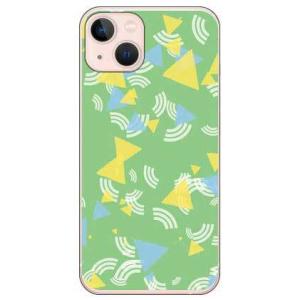 iPhone 13 ケース さんかく グリーン (受注生産)