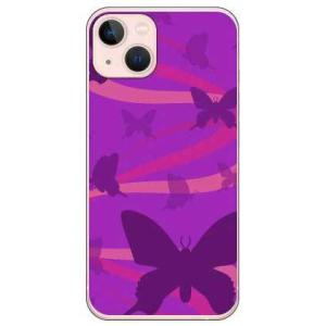iPhone 13 ケース バタフライフロウ パープル (受注生産)