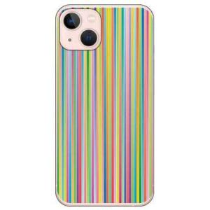 iPhone 13 ケース カラフルストライプ (受注生産)
