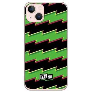 iPhone 13 ケース ライトニングボーダー グリーン (受注生産)