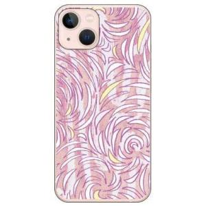 iPhone 13 ケース ピンクフラワーズ ラウンド (受注生産)