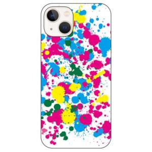 ドリップ ホワイト iPhone14 （ハード ケース カバー）