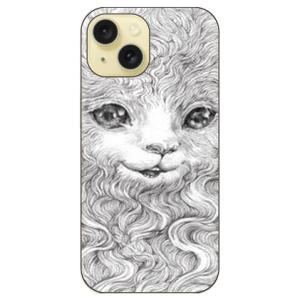 Cat designed by KYOTARO iPhone15 （ハード ケース カバー）