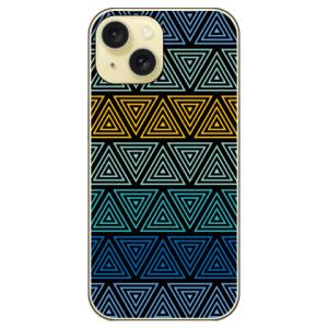トライアングル ブルー (ハード ケース カバー) iPhone 15