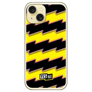 ライトニングボーダー イエロー （ソフト ケース カバー） / for iPhone 15