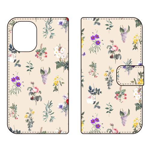手帳型スマホケース SINDEE Botanical （ホワイト） (受注生産)  SECOND S...