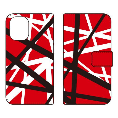 手帳型スマホケース ロックオマージュ レッド (受注生産)  SECOND SKIN iPhone ...