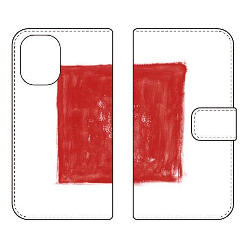 手帳型スマホケース kanoco 四角い日本 (受注生産)  SECOND SKIN iPhone ...
