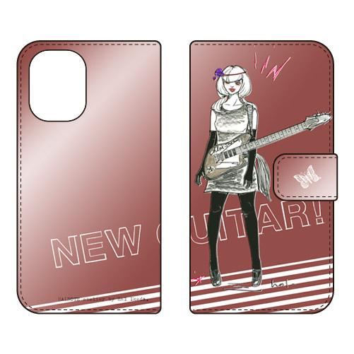 手帳型スマホケース 池田ハルNew Guitar チョコ (受注生産)  SECOND SKIN i...