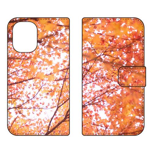手帳型スマホケース 竹林省悟 モミジノキ (受注生産)  SECOND SKIN iPhone 16